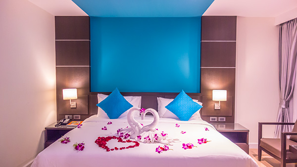 Love is in the air - Stay on Phratamnak Hill between Pattaya and Jomtien bays in The Unique Regency Hotel during your honeymoon in Thailand.
