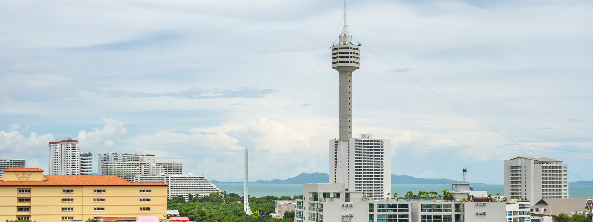 Absolutely stunning views of Pattaya Park Tower and Jomtien Bay from your room in Unique Regency Hotel. 