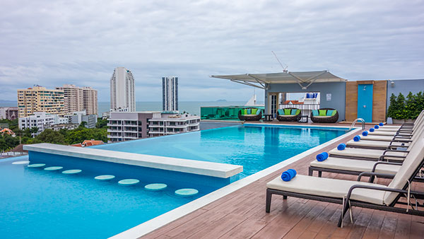 The Unique Regency Hotel in south Pattaya City on Phratamnak Hill.