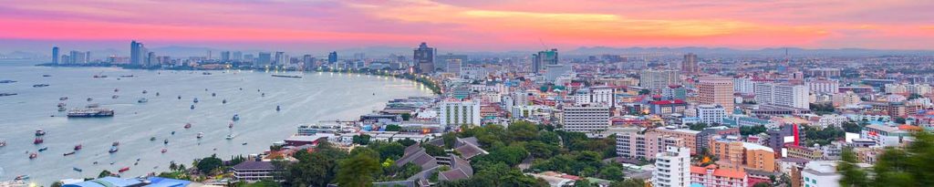 What is Pattaya beach city in Thailand and what are the nearby attractions?
